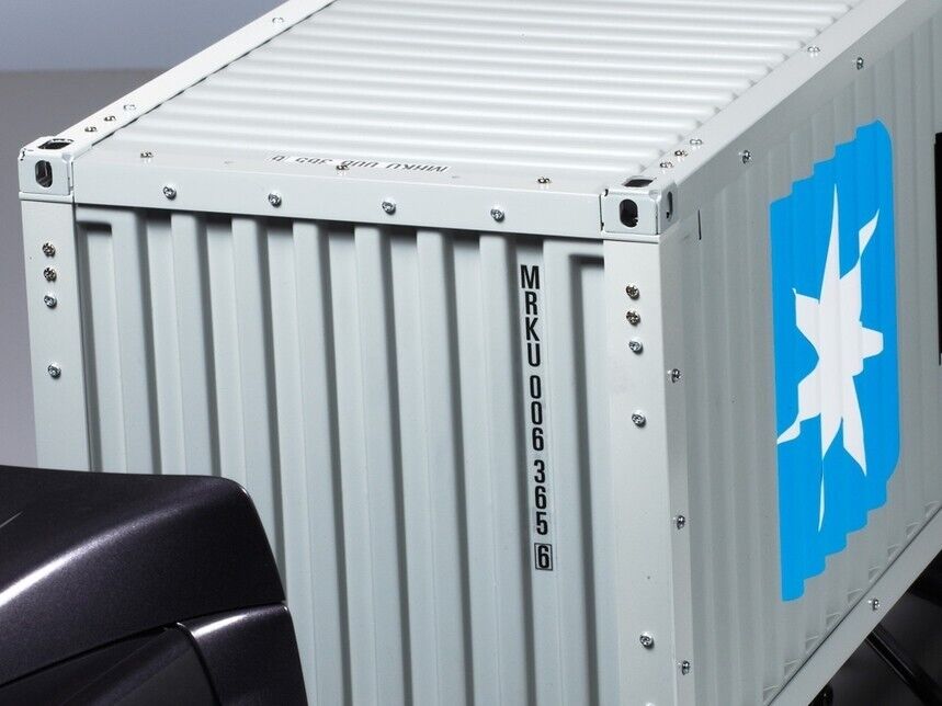 Tamiya 40ft 1/14 RC Cargo Shipping Scale Container Semi Truck Trailer Maersk