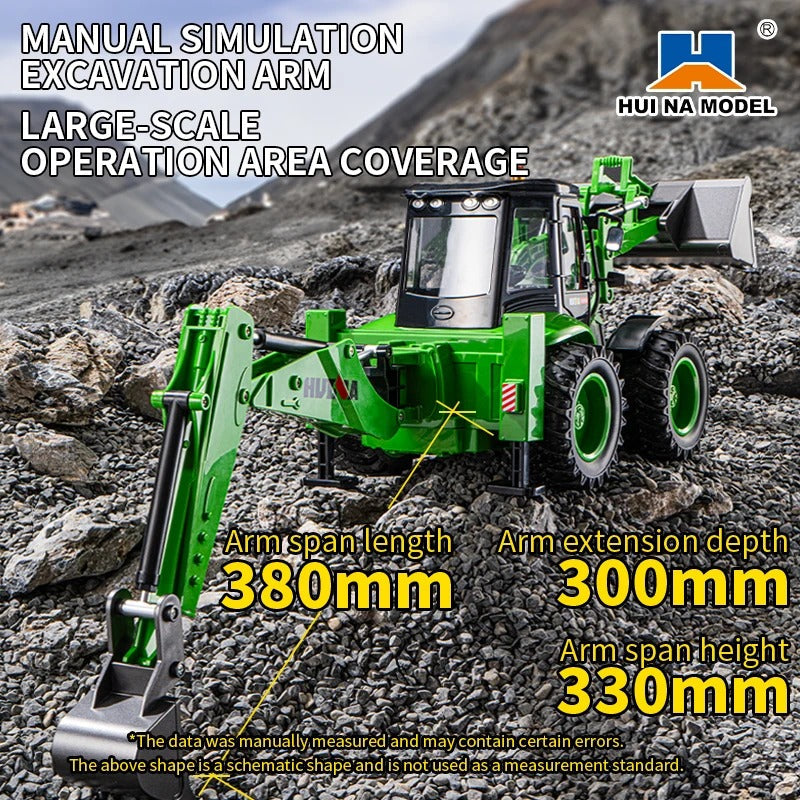 Huina 1579 RC Backhoe Loader (2025 Model)